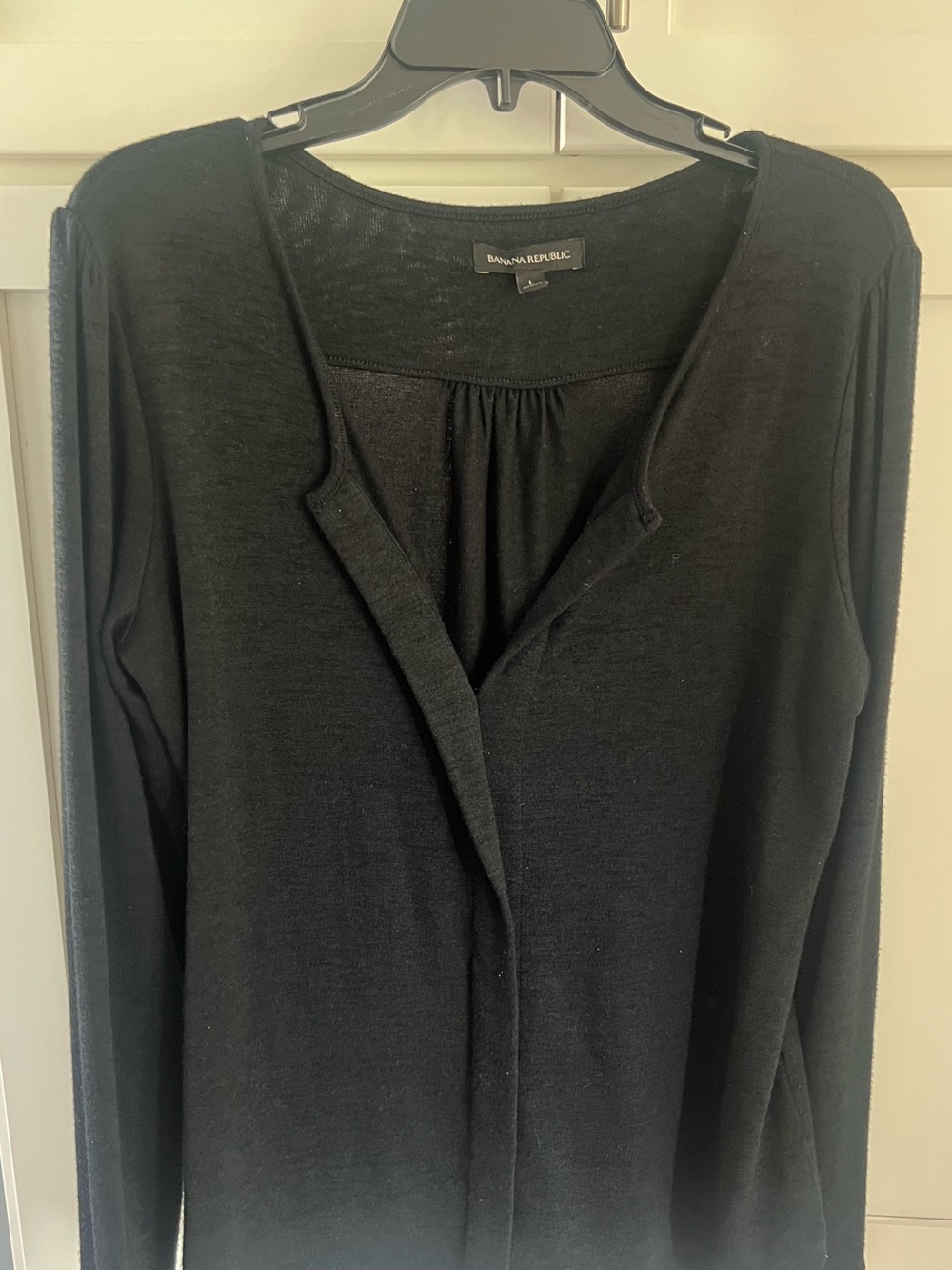 Banana Republic Black Knit Shirt L